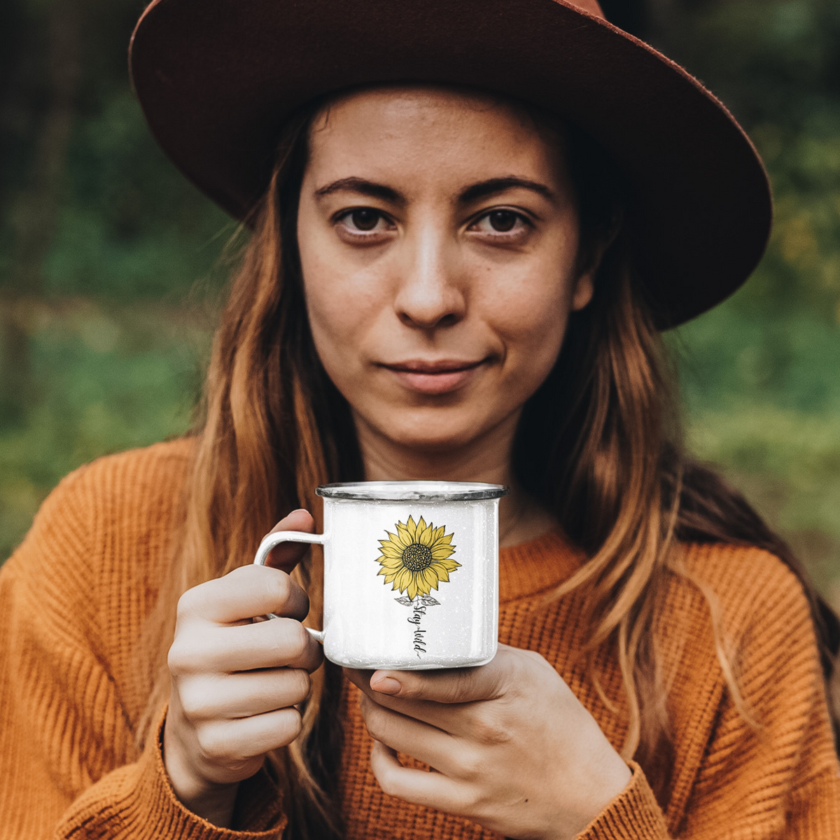 Weekends, Coffee & Camping White Enamel Camping Mug 12oz