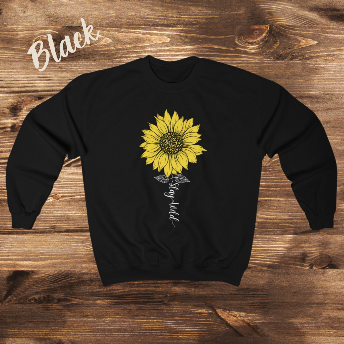 Yellow cheap sunflower sweatshirt