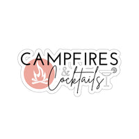 Campfires & Cocktails Sticker