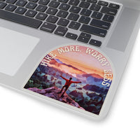 Hike More, Worry Less Sticker