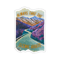 Always Take The Scenic Route Sticker