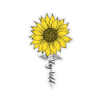 Stay Wild Sunflower Sticker